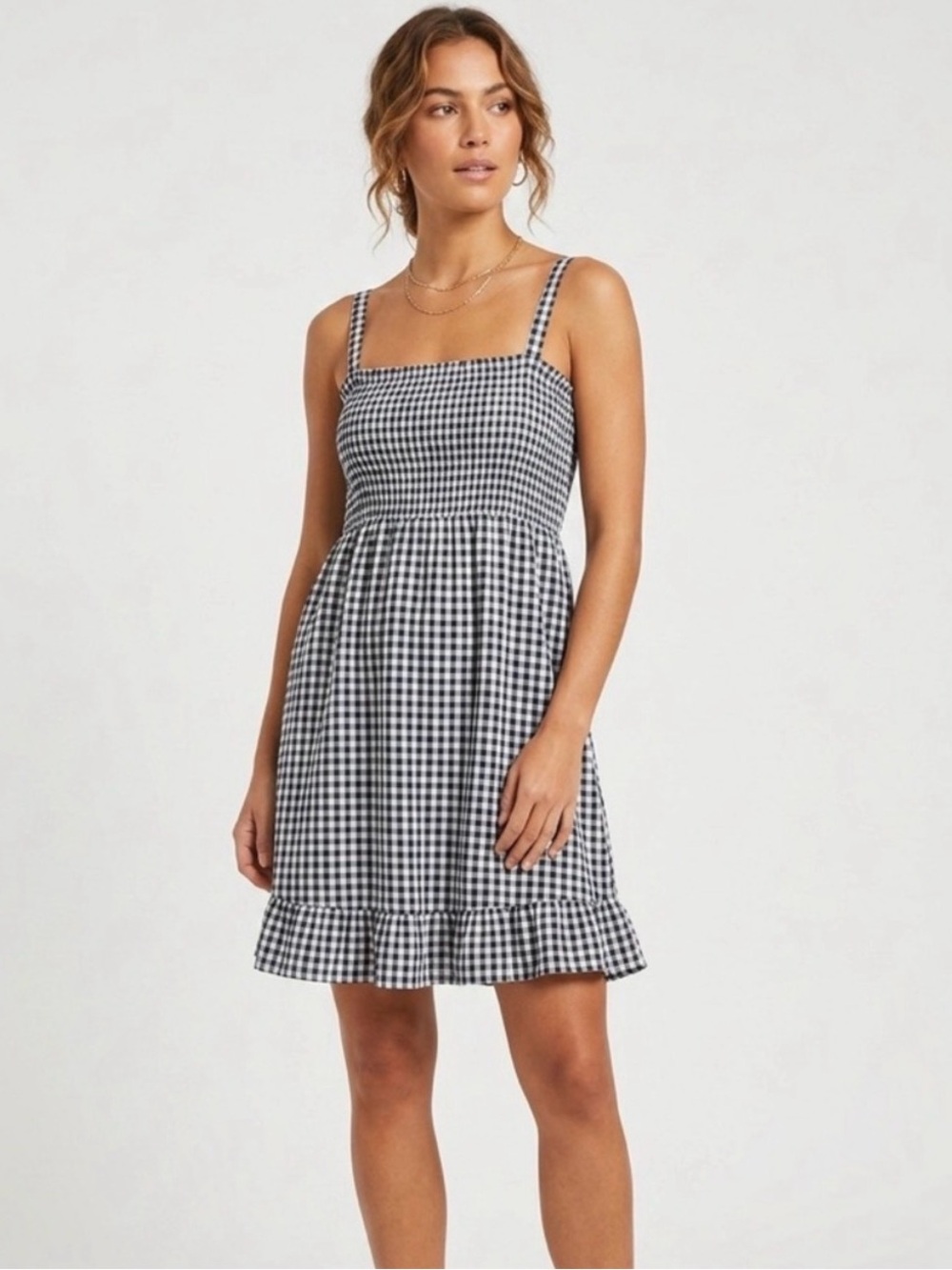 Abercrombie & Fitch Black & White Gingham Sundress